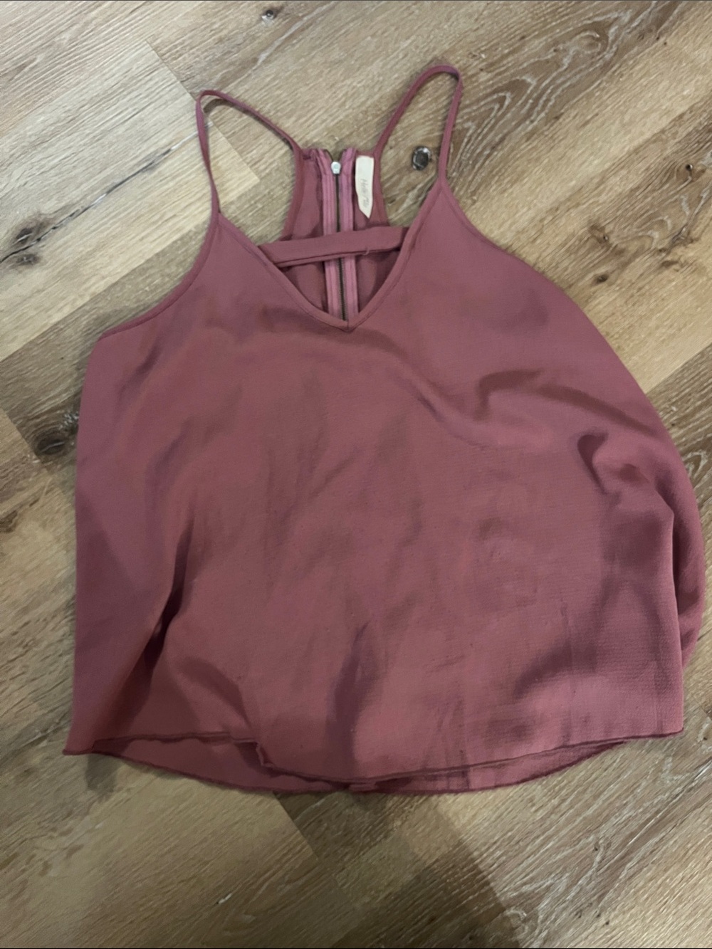 hello miss Rose Mauve Double-Strap V-Neck Camisole